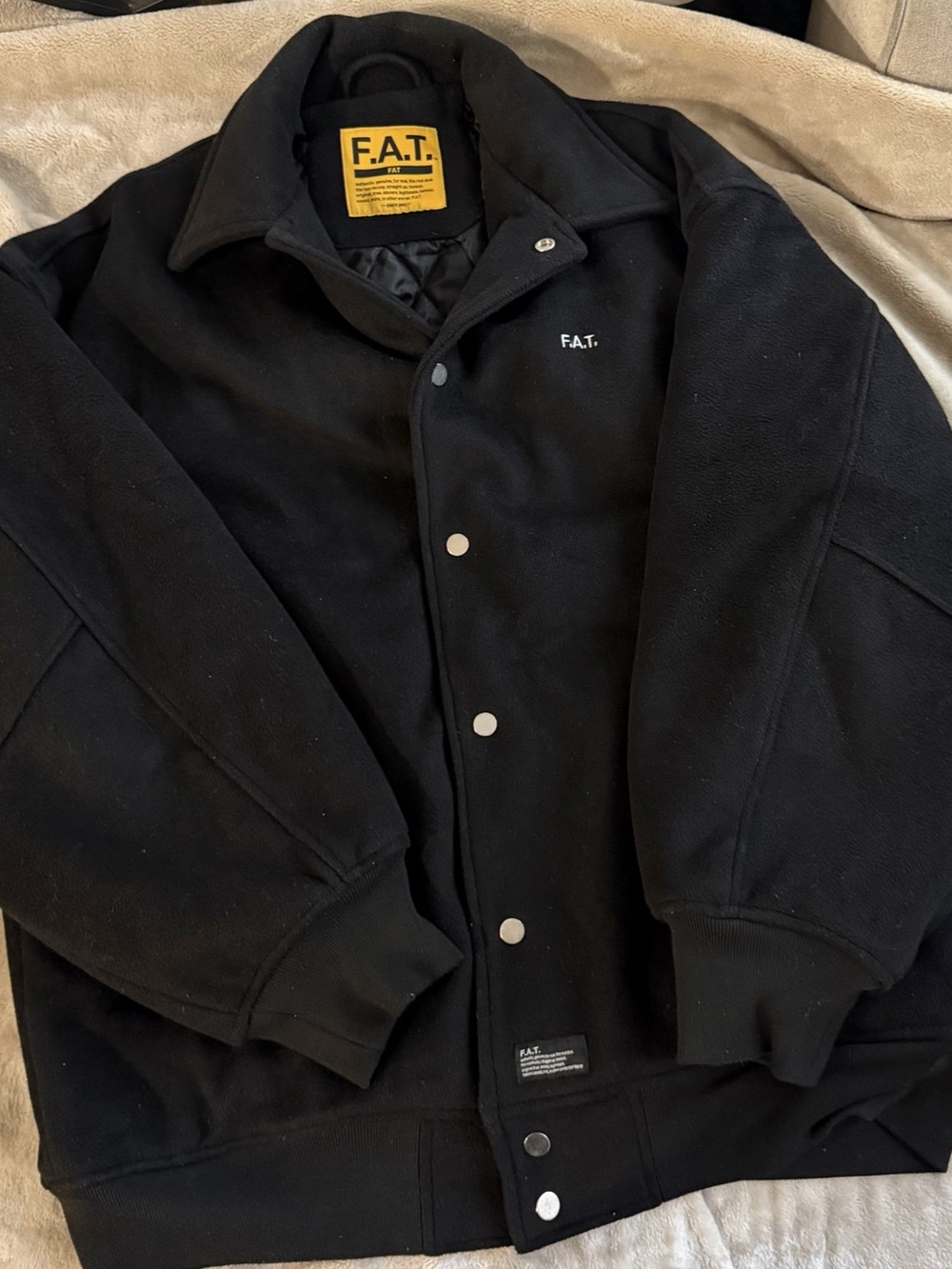 F.A.T. Woopers. Varsity Jacket in Black XL
